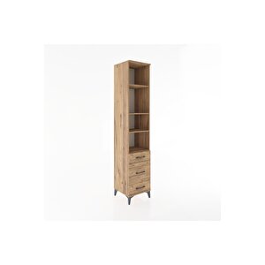 Hyperion Dolap 4 Raflı 3 Çekmeceli 44x44x221 Çam-çam