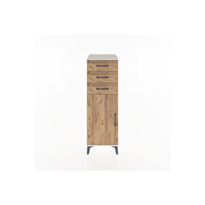 Hyperion Dolap 3 Çekmeceli Tek Kapaklı 44x44x134 Aytaşı-çam