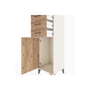 Hyperion Dolap 3 Çekmeceli Tek Kapaklı 44x44x134 Aytaşı-çam