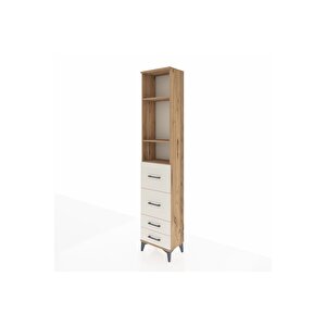 Arges Dolap 3 Raflı 4 Çekmeceli 44x30x221 Çam-aytaşı