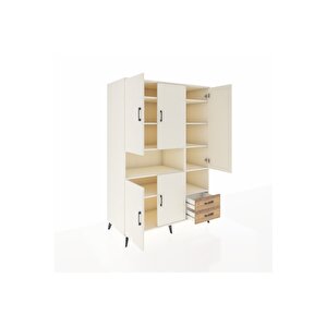 Kronos Dolap 10 Raflı 2 Çekmeceli 5 Kapaklı 132x59x195 Aytaşı-aytaşı/çam