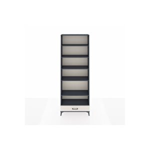 Arges Dolap 6 Raflı Tek Çekmeceli 88x30x243 Antrasit-aytaşı