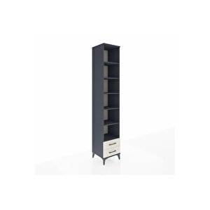 Hyperion Dolap 6 Raflı 2 Çekmeceli 44x44x243 Antrasit-aytaşı