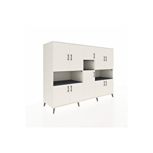 Kronos Dolap 14 Raflı 10 Kapaklı 220x59x163 Aytaşı-aytaşı/antrasit