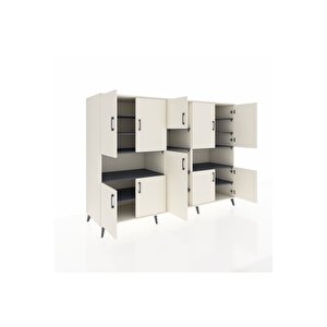 Kronos Dolap 14 Raflı 10 Kapaklı 220x59x163 Aytaşı-aytaşı/antrasit