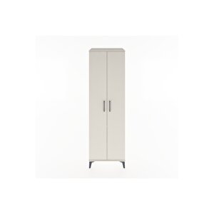 Hyperion Dolap 3 Raflı 2 Kapaklı Tek Askılı 60x44x195 Aytaşı-aytaşı