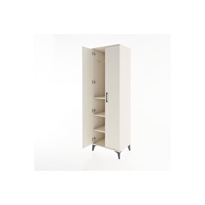 Hyperion Dolap 3 Raflı 2 Kapaklı Tek Askılı 60x44x195 Aytaşı-aytaşı