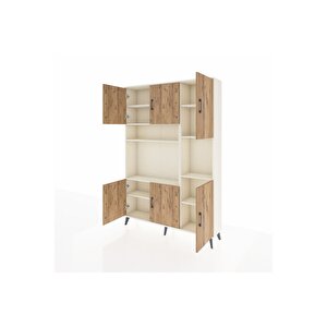 Arges Dolap 9 Raflı 6 Kapaklı 132x30x195 Aytaşı-çam/aytaşı