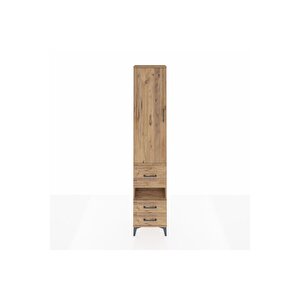 Arges Dolap 3 Raflı 3 Çekmeceli Tek Askılı 44x30x221 Çam-çam