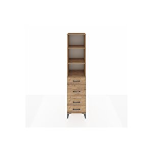 Hyperion Dolap 3 Raflı 4 Çekmeceli 44x44x195 Çam-çam