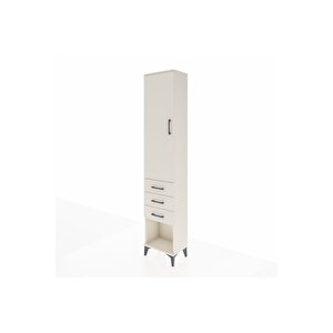 Arges Dolap 3 Raflı 3 Çekmeceli Tek Kapaklı 44x30x221 Aytaşı-aytaşı
