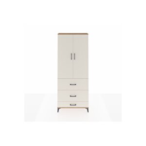 Arges Dolap 2 Raflı 3 Çekmeceli Tek Askılı 88x30x221 Çam-aytaşı
