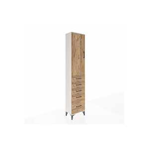 Arges Dolap 2 Raflı 5 Çekmeceli Tek Askılı 44x30x221 Aytaşı-çam
