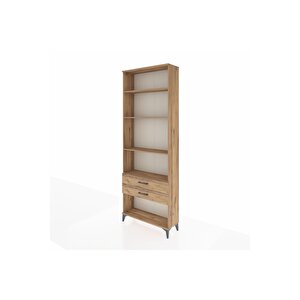 Arges Dolap 4 Raflı 2 Çekmeceli 88x30x243 Çam-çam