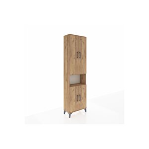 Arges Dolap 5 Raflı 4 Kapaklı 60x30x221 Çam-çam