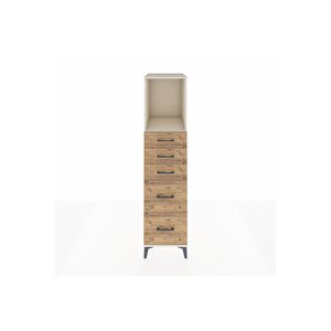 Kronos Dolap Tek Raflı 5 Çekmeceli 44x59x182 Aytaşı-çam