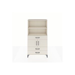 Arges Dolap 3 Raflı 3 Çekmeceli 2 Kapaklı 88x30x163 Aytaşı-aytaşı