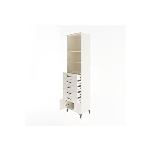 Hyperion Dolap 3 Raflı 5 Çekmeceli 2 Kapaklı 60x44x243 Aytaşı-aytaşı