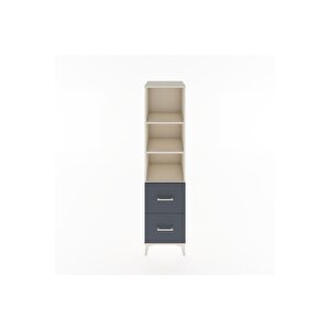 Hyperion Dolap 3 Raflı 2 Çekmeceli 44x44x182 Aytaşı-antrasit