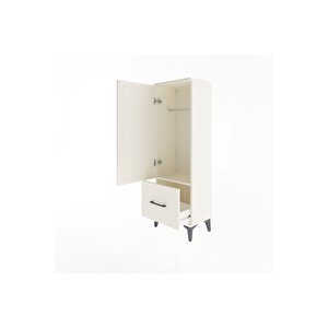 Arges Dolap Tek Raflı Tek Çekmeceli Tek Askılı 44x30x134 Aytaşı-aytaşı