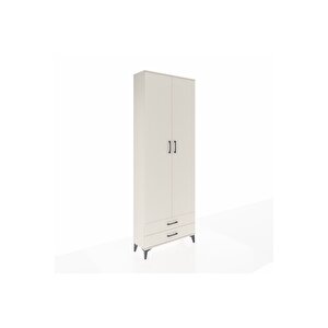 Arges Dolap 2 Raflı 2 Çekmeceli Tek Askılı 88x30x243 Aytaşı-aytaşı