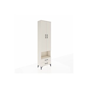 Arges Dolap 3 Raflı 2 Çekmeceli Tek Askılı 60x30x221 Aytaşı-aytaşı