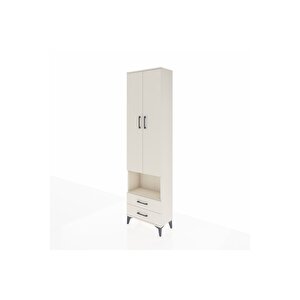 Arges Dolap 3 Raflı 2 Çekmeceli Tek Askılı 60x30x221 Aytaşı-aytaşı