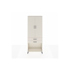 Arges Dolap 2 Raflı 2 Çekmeceli Tek Askılı 88x30x221 Aytaşı-aytaşı