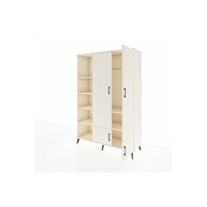 Hyperion Gardrop 6 Raflı 4 Kapaklı Tek Askılı 132x44x195 Aytaşı-aytaşı