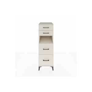 Kronos Dolap Tek Raflı 4 Çekmeceli 44x59x134 Aytaşı-aytaşı
