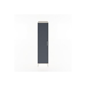 Hyperion Dolap 4 Raflı Tek Kapaklı 44x44x182 Aytaşı-antrasit