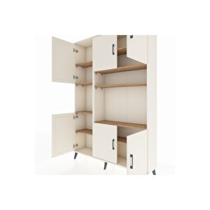 Arges Dolap 9 Raflı 6 Kapaklı 132x30x195 Aytaşı-aytaşı/çam