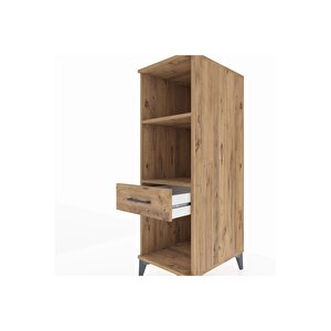 Kronos Dolap 2 Raflı Tek Çekmeceli 44x59x134 Çam-çam