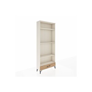 Arges Dolap 4 Raflı Tek Çekmeceli 88x30x221 Aytaşı-çam