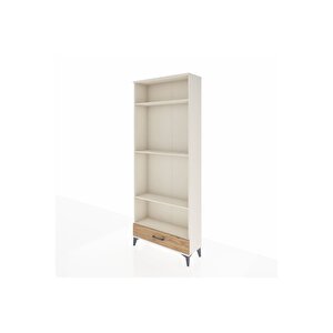 Arges Dolap 4 Raflı Tek Çekmeceli 88x30x221 Aytaşı-çam