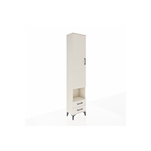 Arges Dolap 3 Raflı 2 Çekmeceli Tek Askılı 44x30x221 Aytaşı-aytaşı