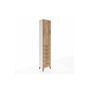 Arges Dolap 2 Raflı 5 Çekmeceli Tek Askılı 44x30x221 Aytaşı-çam
