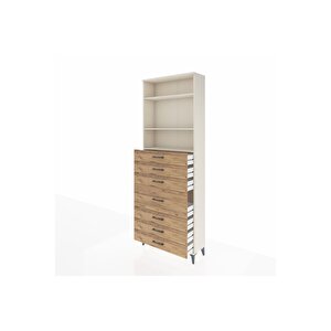 Arges Dolap 3 Raflı 7 Çekmeceli 88x30x243 Aytaşı-çam