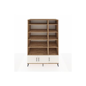 Kronos Dolap 10 Raflı 3 Kapaklı 132x59x195 Çam-aytaşı/çam
