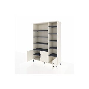 Hyperion Dolap 10 Raflı 3 Kapaklı 132x44x195 Aytaşı-aytaşı/antrasit