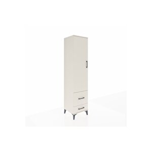 Hyperion Dolap 4 Raflı 2 Çekmeceli Tek Kapaklı 44x44x195 Aytaşı-aytaşı