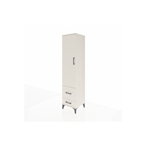 Hyperion Dolap 4 Raflı 2 Çekmeceli Tek Kapaklı 44x44x195 Aytaşı-aytaşı