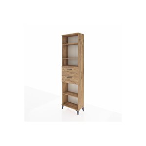 Arges Dolap 4 Raflı 2 Çekmeceli 60x30x221 Çam-çam