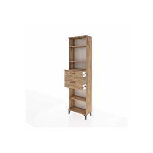 Arges Dolap 4 Raflı 2 Çekmeceli 60x30x221 Çam-çam