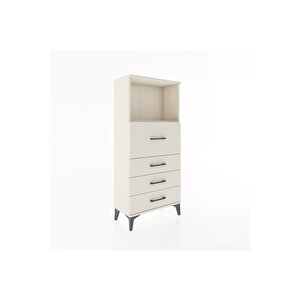 Hyperion Dolap Tek Raflı 4 Çekmeceli 60x44x134 Aytaşı-aytaşı