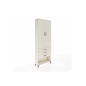 Arges Dolap 4 Raflı 3 Çekmeceli 2 Kapaklı 88x30x243 Aytaşı-aytaşı
