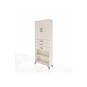 Arges Dolap 4 Raflı 3 Çekmeceli 2 Kapaklı 88x30x221 Aytaşı-aytaşı