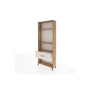 Arges Dolap 3 Raflı Tek Çekmeceli 88x30x221 Çam-aytaşı