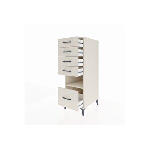 Kronos Dolap Tek Raflı 5 Çekmeceli 44x59x134 Aytaşı-aytaşı