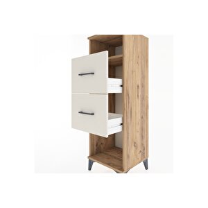 Hyperion Dolap Tek Raflı 2 Çekmeceli 44x44x134 Çam-aytaşı